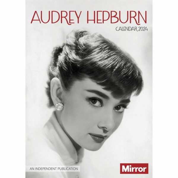 Audrey Hepburn A3 Calendar 2024