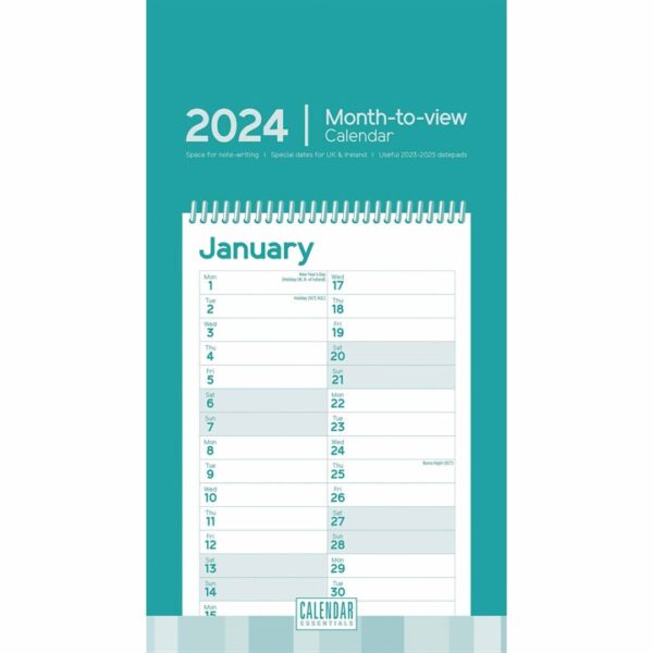 Essential Short Slim Calendar 2024