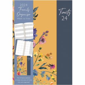 Floral Botanics Family Organiser A5 Diary 2024