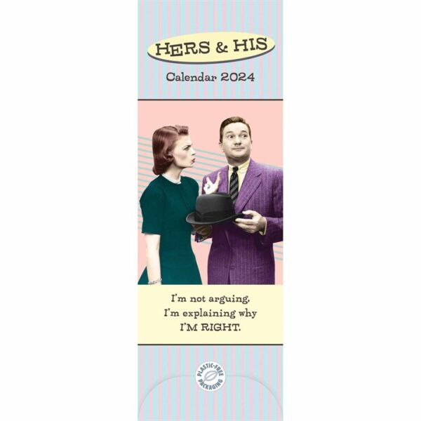 Hers & His Couples Slim Planner 2024