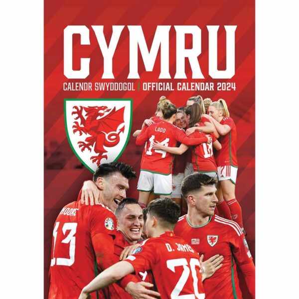 Wales Football A3 Calendar 2024