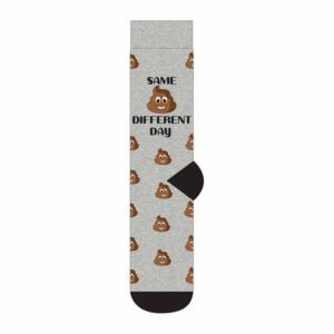Same Poop Emoji Different Day Socks - Size 7 - 11